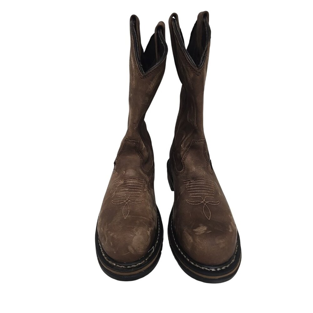 Rocky Men's RKW0419 Original Ride USA Steel Toe Western Work Boot Brown  8.5M - Picture 6 of 7